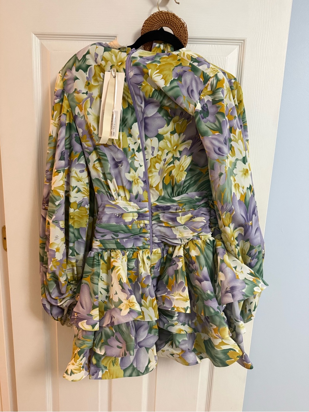 Bronx and Banco Sienna Floral Ruffled Mini Dress with Belt NWT - Picture 5 of 5